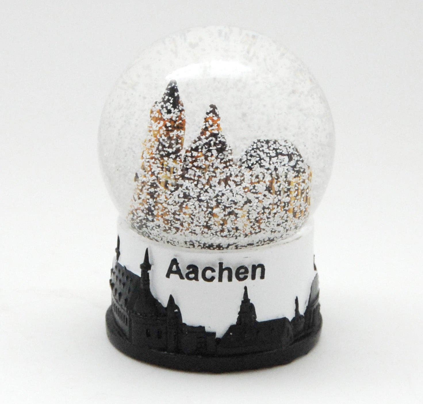 Schneekugelhaus – wholesale Snöglob - Barn och baby – Souvenir snöglob Aachen med Aachens domkyrka och skyline5