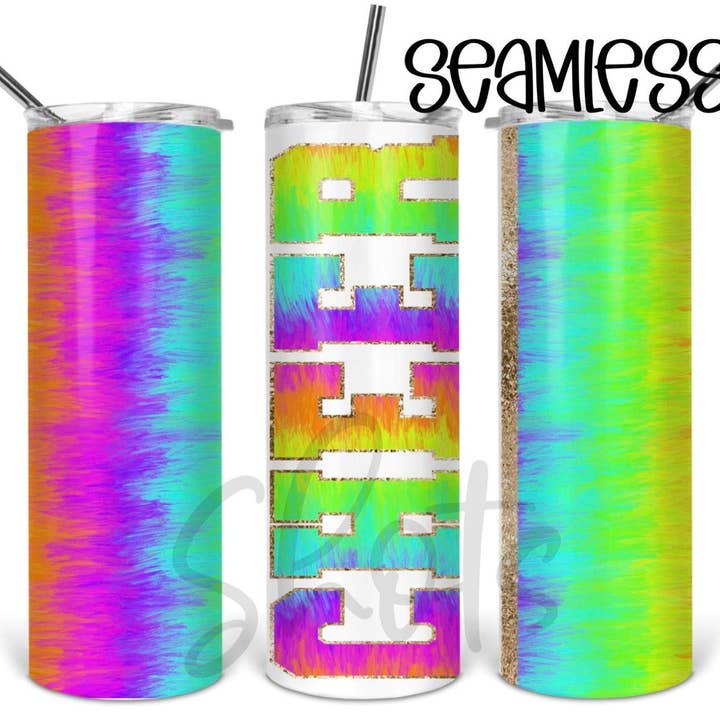 Cheer Chenille Brev Style Tumbler för wholesale av Hello Sunshine Boutique