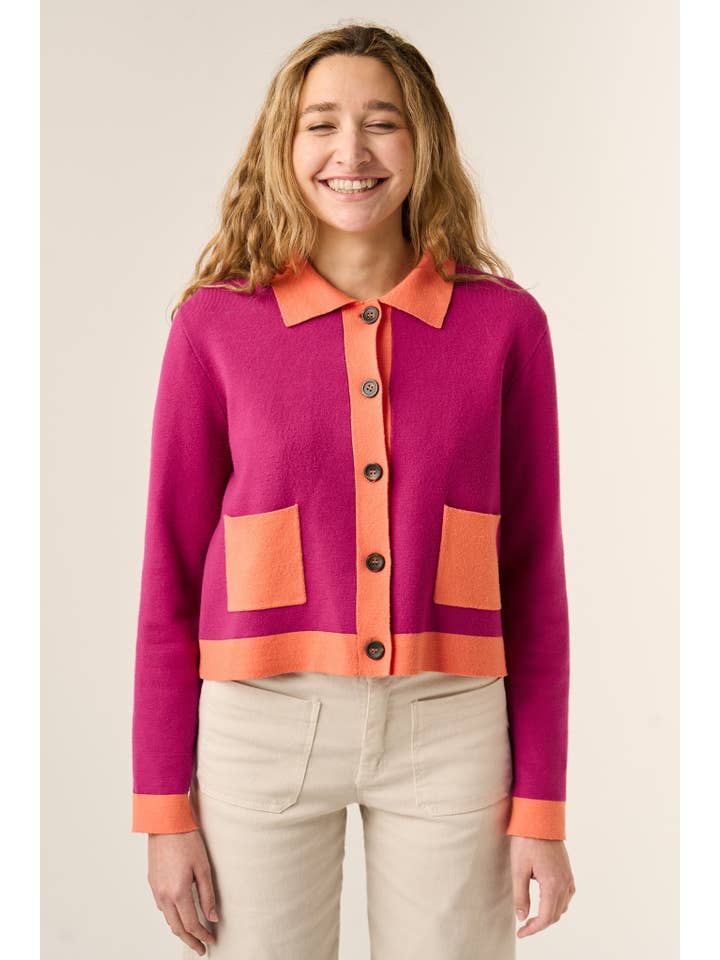 MindTraveler - Wholesale Cardigan – Women’s - Dália Pink Cardigan1