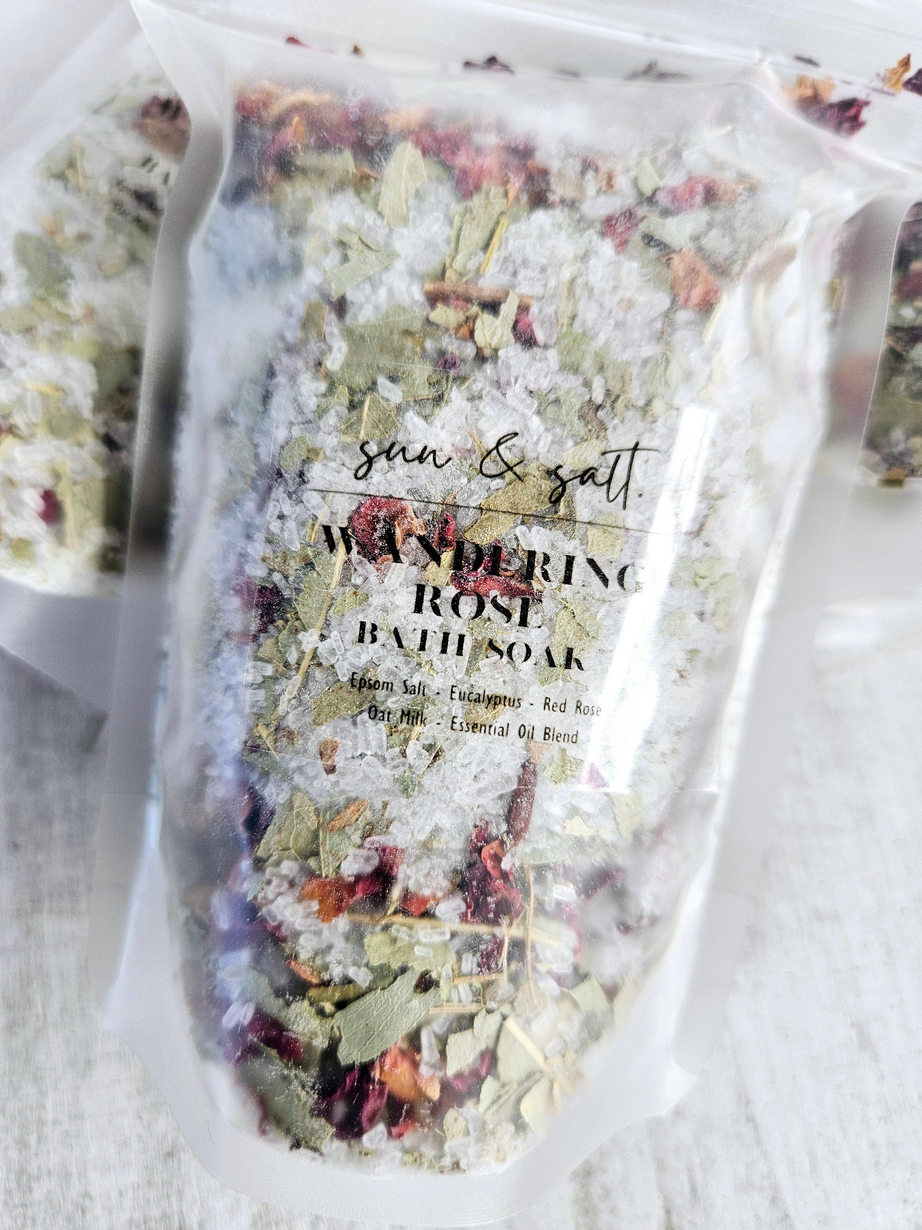 Lux&Lou – wholesale Bath salts – Wandering Rose Bath Soak - Bath Salts2