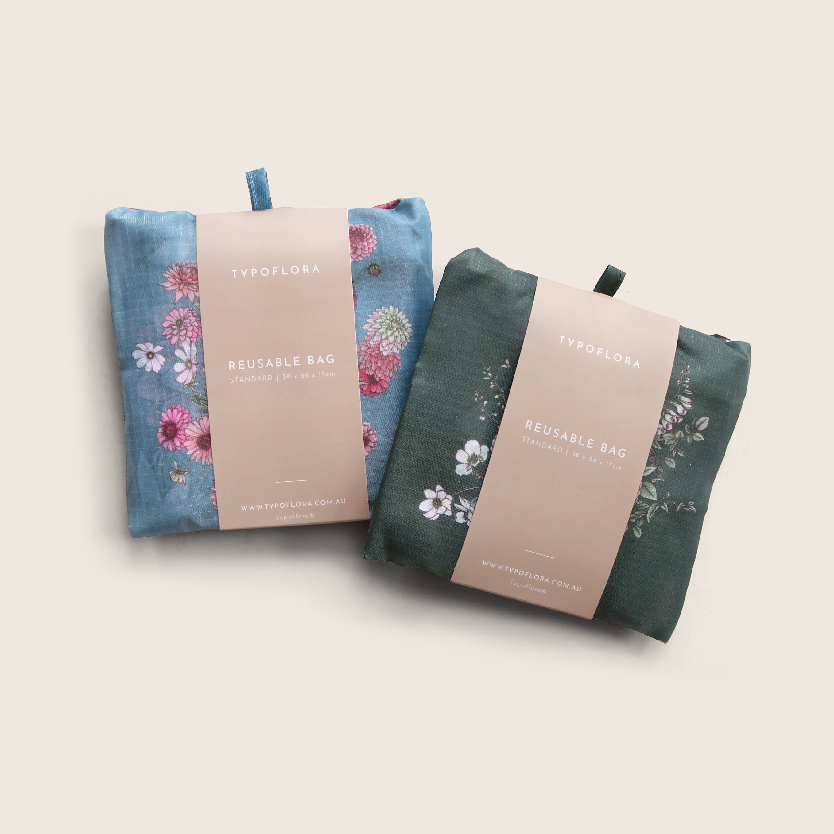 Typoflora - Wholesale Grocery/Shopping Bag - Dahlias Reusable Bag4