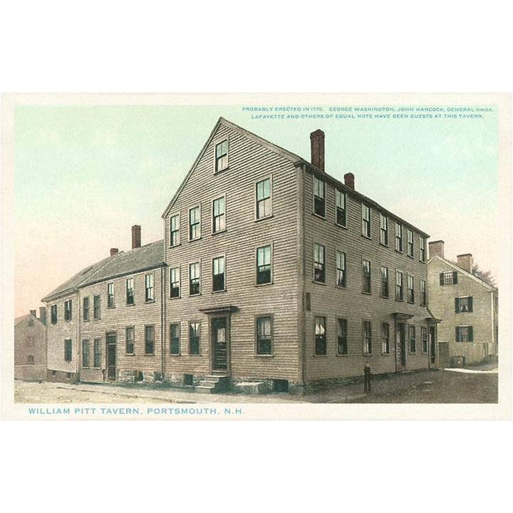 Postkarte NH-217 William Pitt Tavern, Portsmouth für den Großhandel von Found Image Press