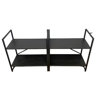 David Christopher's Collection - Wholesale Free Standing Shelf - Metal Foldable Shelf Dual Usage1