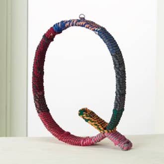 Letra de yute colorida para venta al por mayor de India Handicrafts Inc