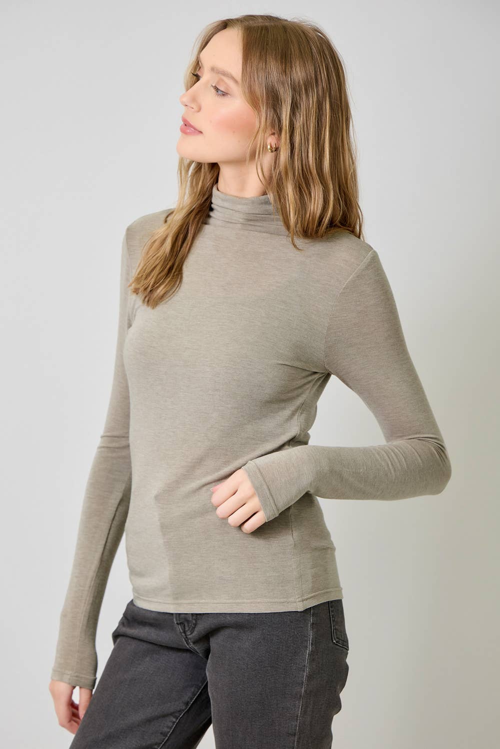 Mystree – wholesale Stickad topp - Dam – 61274 Nödvändig Mock Neck Topp46