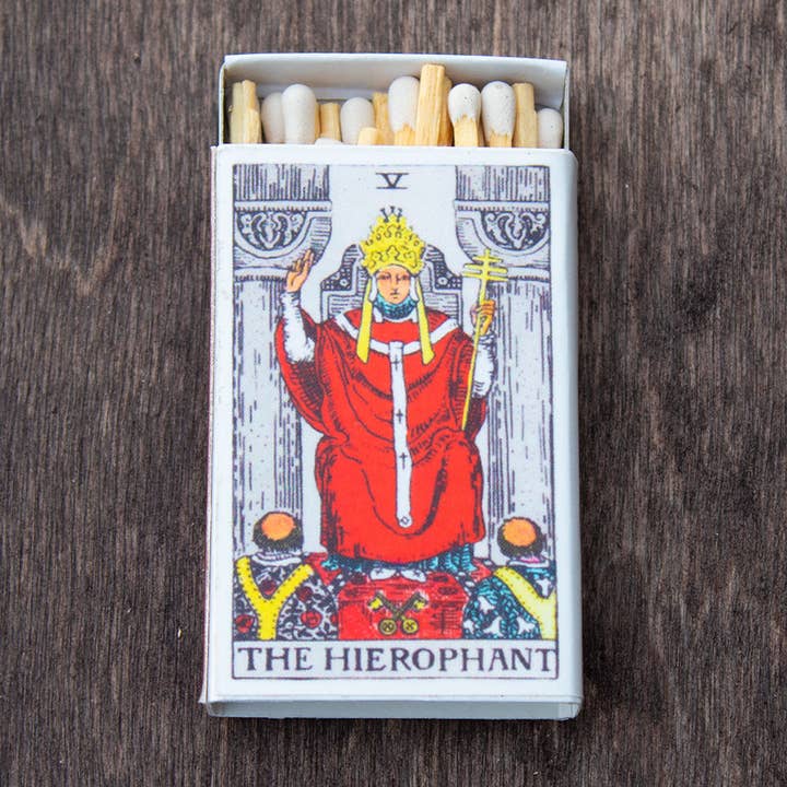 Tarot Matchbox - The Hierophant • Candle Accessories for wholesale by Most Amazing