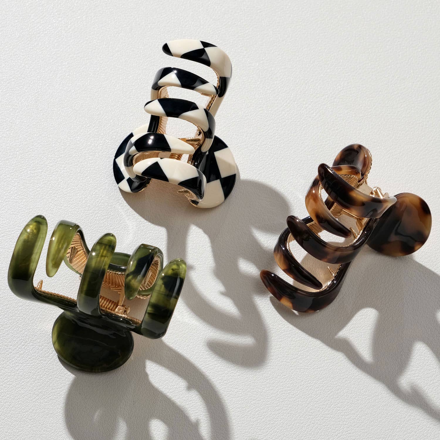 Assorted Jade Vintage Octopus Metal Claw Clip - Small for wholesale on Faire7