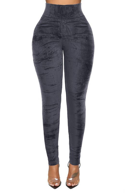 5besties inc - Venta al por mayor Leggings modernos - Mujer - Leggins de cintura alta de terciopelo con forro polar7