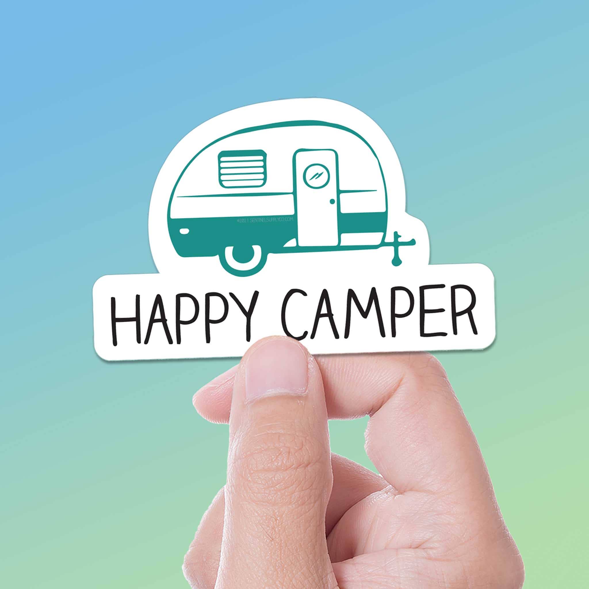Sentinel Supply – Großhandel Aufkleber – Happy Camper Aufkleber, niedliche Autoaufkleber für Wohnmobile0
