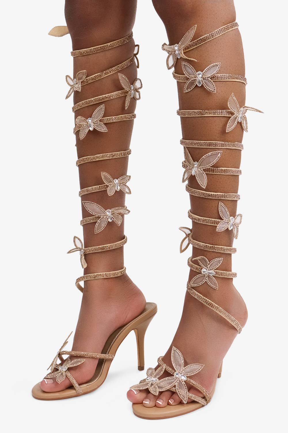 Lemonade Shoes – Großhandel High Heels – Damen – DRAMATISCHE FANTASIE - Stiletto-Absatz mit Schmetterlingen3