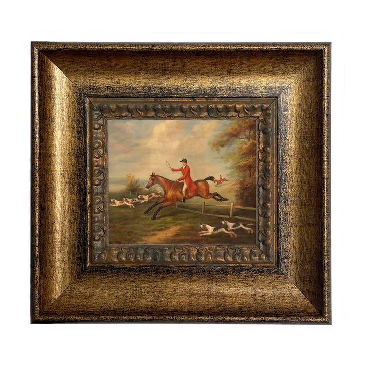 Madison Bay Co. - Historical Home Decor Reproductions - Wholesale Painting/Drawing - Fox Hunting Scene Vintage Painting Print on Canvas5