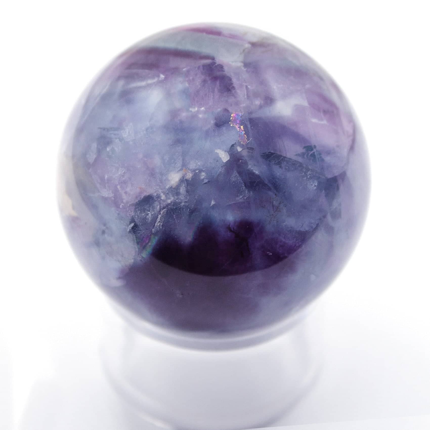 Tiny Rituals - Wholesale Spiritual Stone/Crystal - Rare Rainbow Fluorite Spheres - AAA Premium Quality43