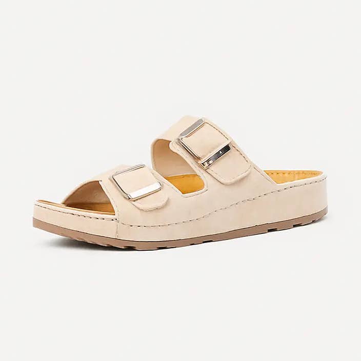 H-width sandals for wide feet - Hibiscus model for wholesale by Gabylou