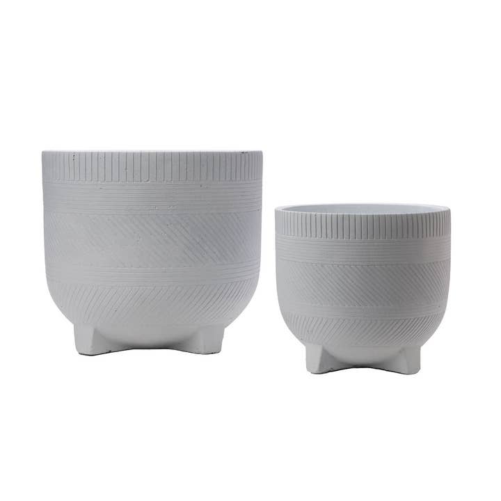 Collection de pots de fleurs rustiques faits main Winifred pour la vente par Replica Plants and Decor