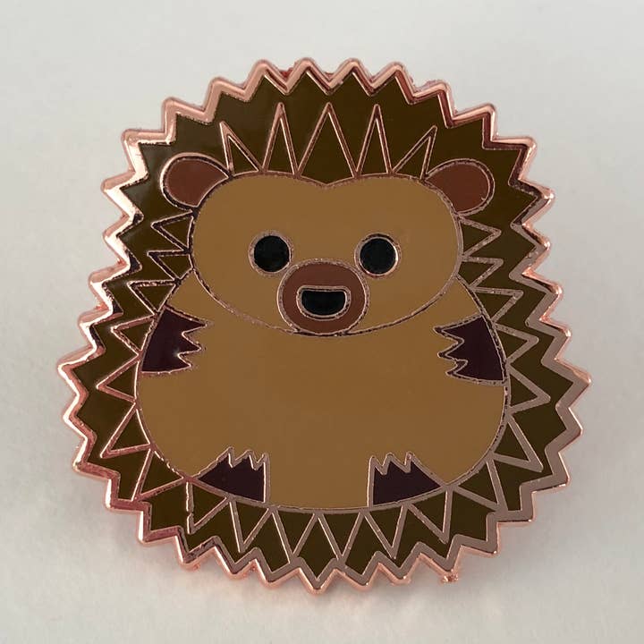Hedgehog Enamel Pin for wholesale by Chameleon & Co