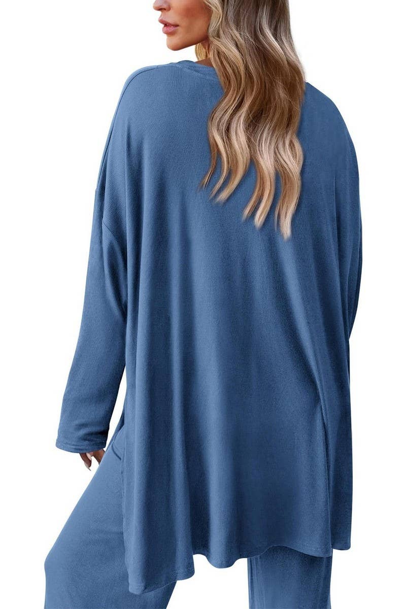 NINEXIS - Wholesale Top & Pant Set (NOT Loungewear) - Women's - CWSTB00483_2025 KNIT LOUNGE SET WOMEN 2 PIECE CASUAL OUTFITS10