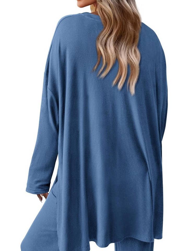 NINEXIS - Wholesale Top & Pant Set (NOT Loungewear) - Women's - CWSTB00483_2025 KNIT LOUNGE SET WOMEN 2 PIECE CASUAL OUTFITS10