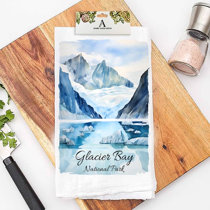 Flour Sack Geschirrtuch im Glacier-Bay-Nationalpark Alaska für den Großhandel von Avery Lane Gifts