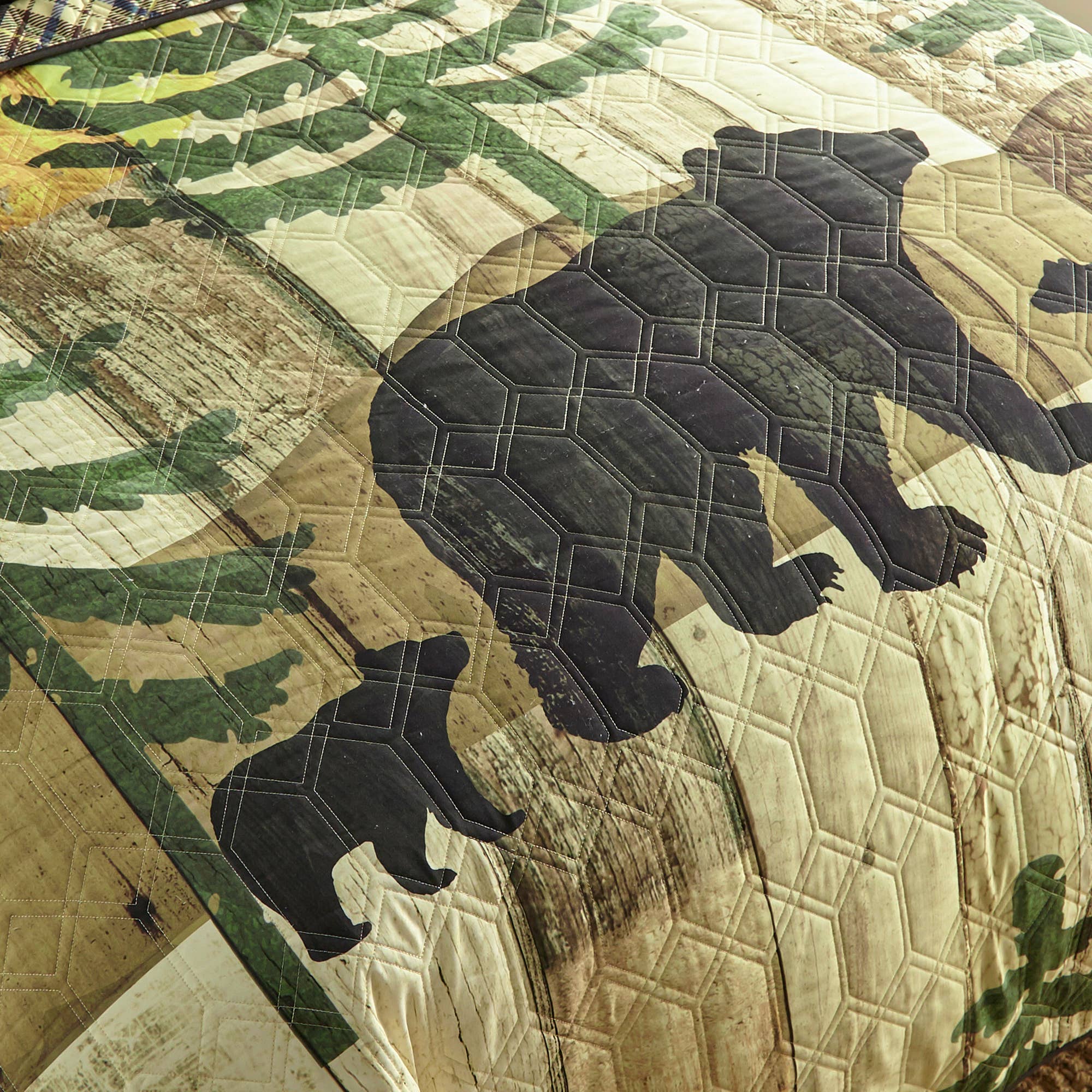 Donna Sharp – Engroshandel Sengesæt – Maleret Bjørn Polyester Quilt Kollektion3