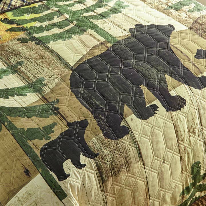 Donna Sharp – Engroshandel Sengesæt – Maleret Bjørn Polyester Quilt Kollektion3