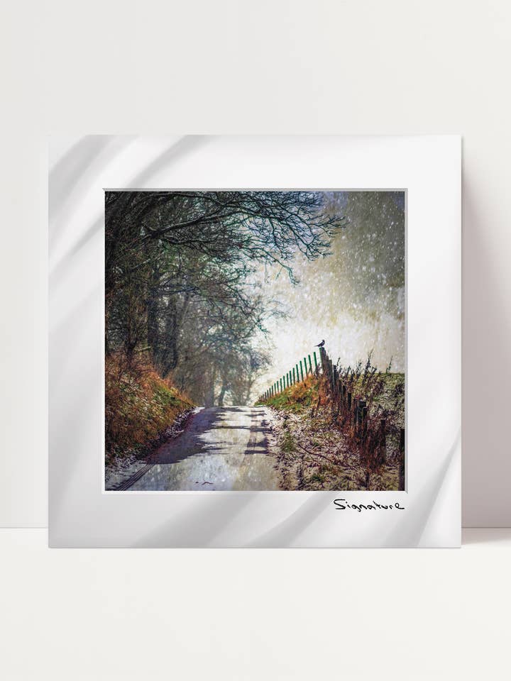 Jenny's Road - Winter for wholesale by Ecosse Encaustics Cards