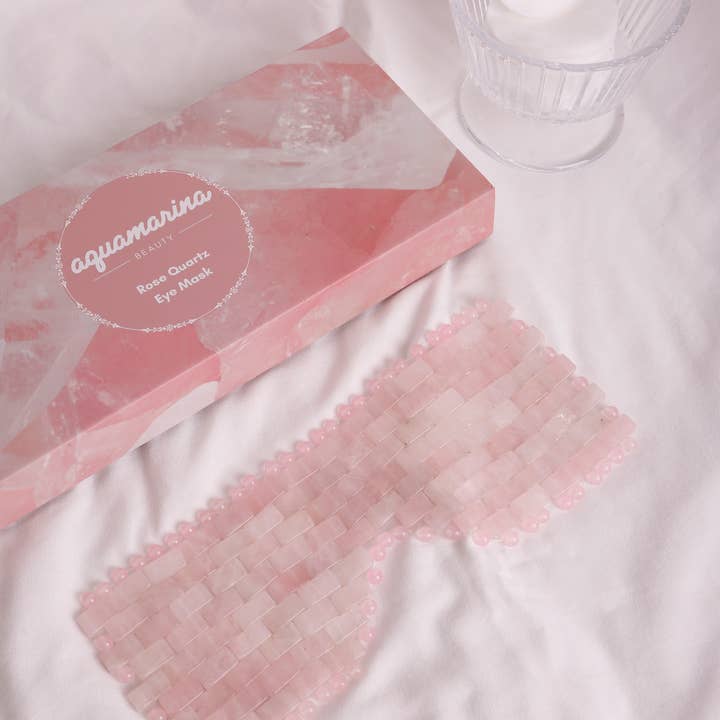 Aquamarina Beauty – wholesale Sleep/eye mask – Rose Quartz Eye Mask