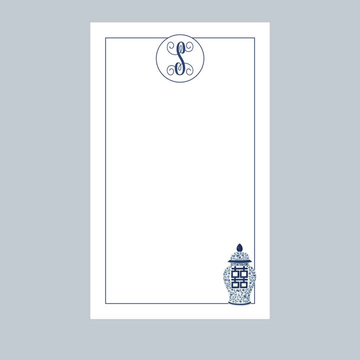 Design Carolinas - Wholesale Notepad - Blue & White Ginger Jar Custom Notepad5