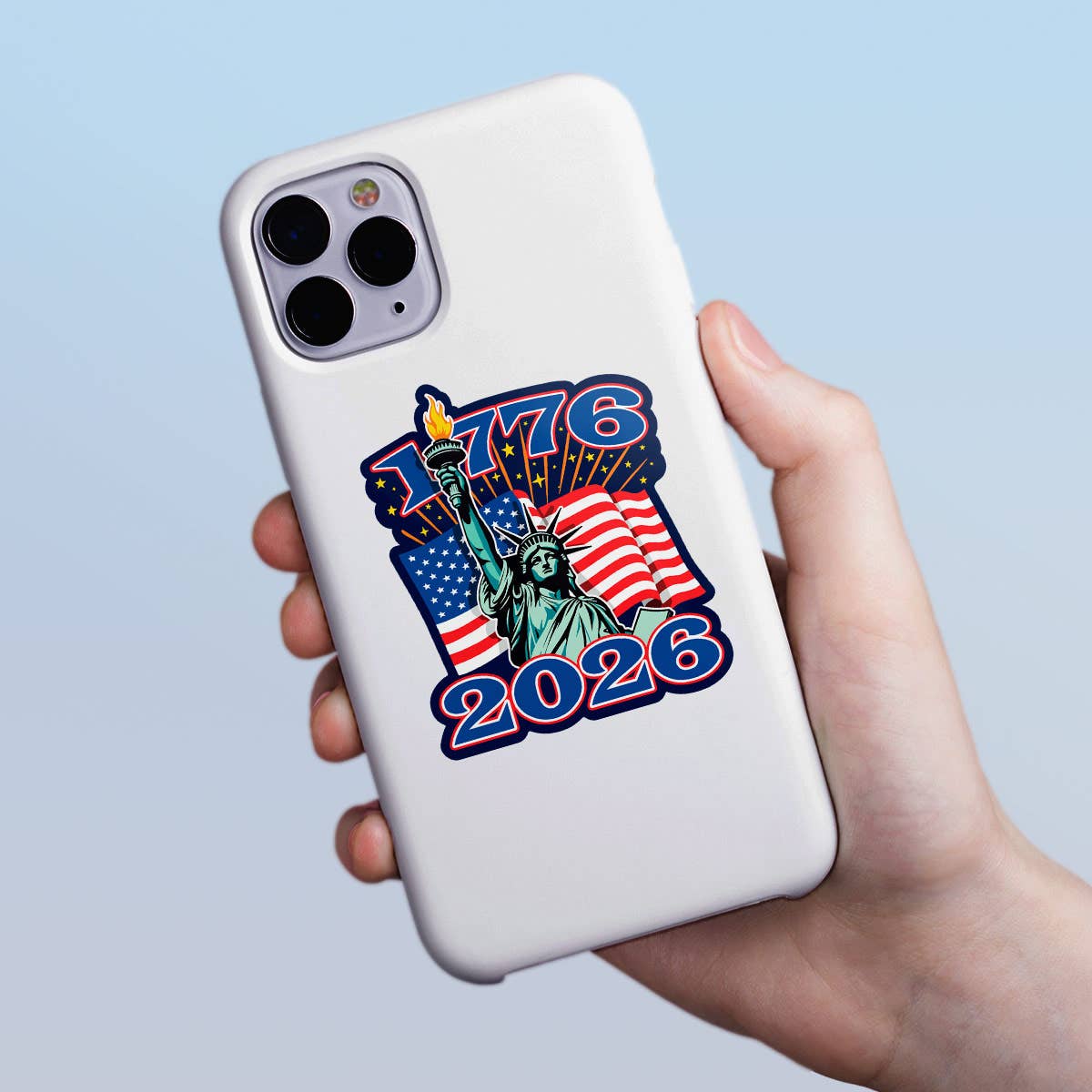 RetroPlanet - Wholesale Sticker - USA 1776 Liberty 2026 Patriotic 250 Years Mini Sticker 20 ct2