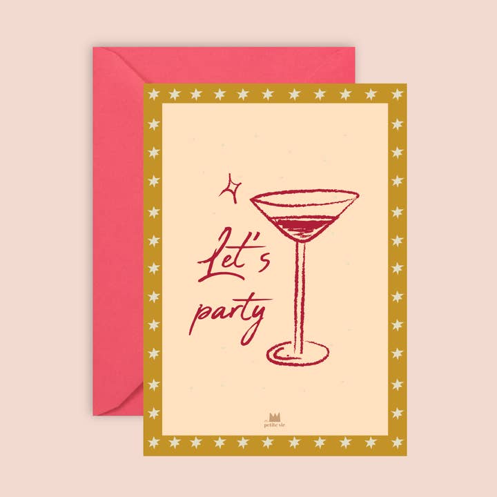Ma Petite Vie - Wholesale Birthday Card - "Birthday" card - Let's Party (with envelope)0
