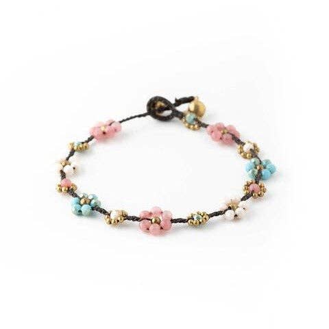 Bali Queen - Wholesale Anklet - Crystal Flower Anklet 5 Pack14