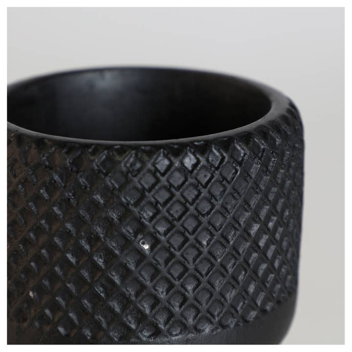 B&B - Wholesale Plant Pot - Assorted Planter 2, Made of Cement, In White Color, 9X9X15cm2