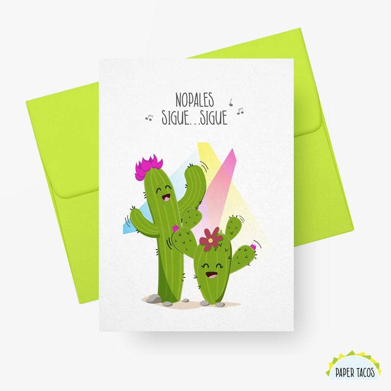 Paper Tacos® - Wholesale Everyday Greeting Card - Nopales Sigue...Sigue Everyday Greeting Card0