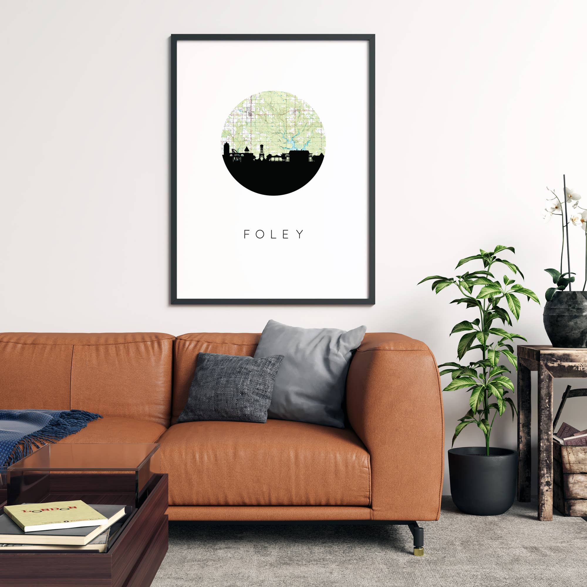 Paperfinch Design - Vente Affiche d'art - Tirage d'art de la carte et de la ligne d'horizon1