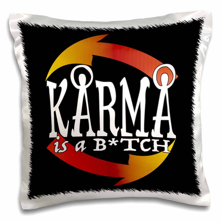 3dRose, Karma ist ein Miststück, Kissenbezug für den Großhandel von 3dRose