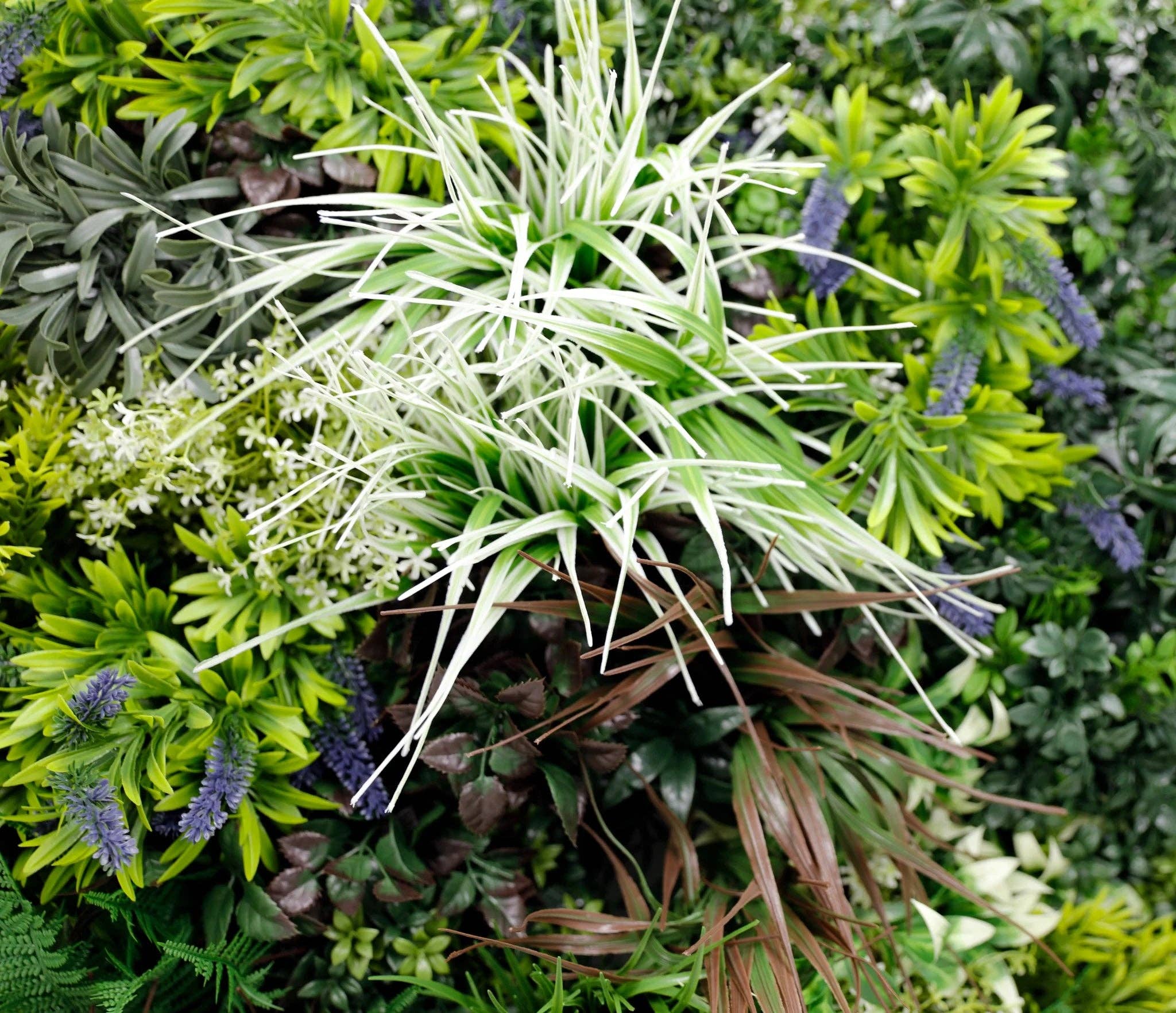 Designer Plants - Wholesale Artificial Plant - Tropical Forest Artificial Vertical Garden / Green Wall Panel 35" x 35" UV Resistant (Fire Retardant)4