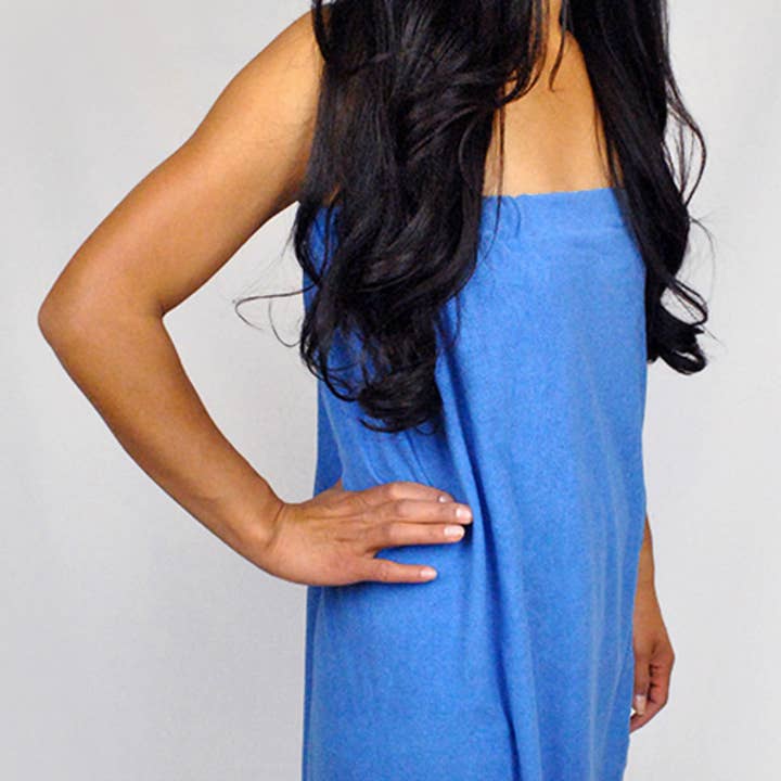 Welcome Home Unbeatable Deals - Wholesale Bath Towel - Women's Sapphire Shower Wrap3