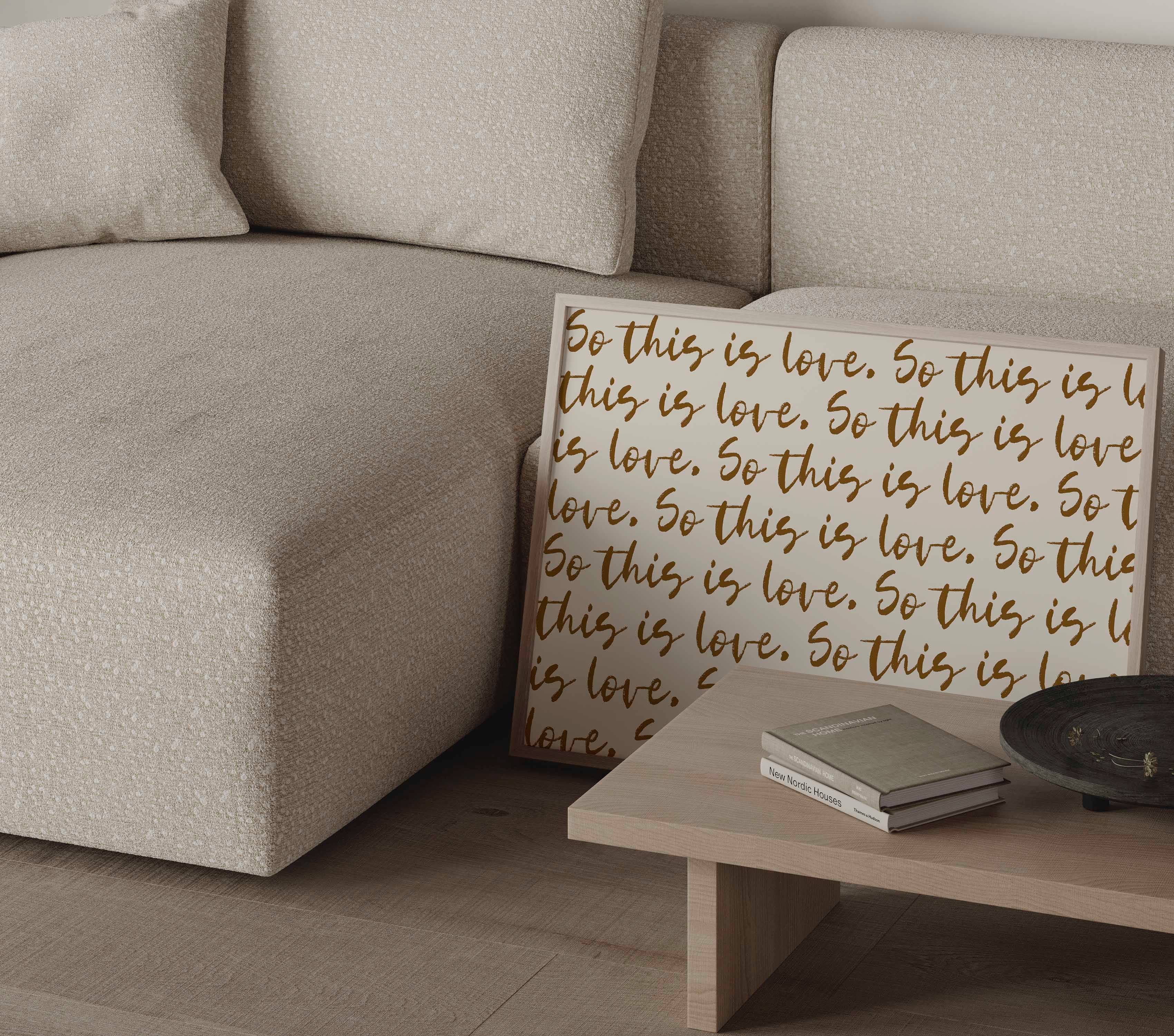 D'LUXE PRINTS - Wholesale Art Print - So This Is Love Script Print6