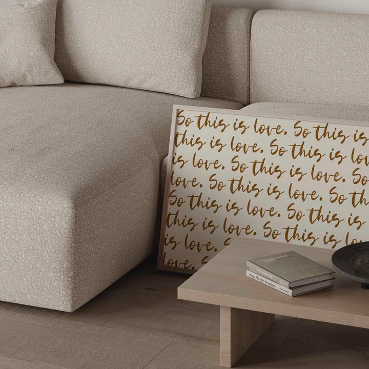 D'LUXE PRINTS - Wholesale Art Print - So This Is Love Script Print6
