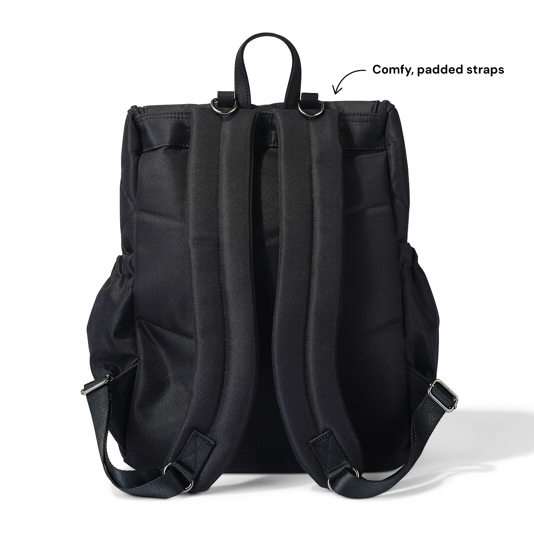 OiOi - Venta al por mayor Bolsa para pañales - Bebés - Mochila para pañales Signature - Black Diamond Quit10