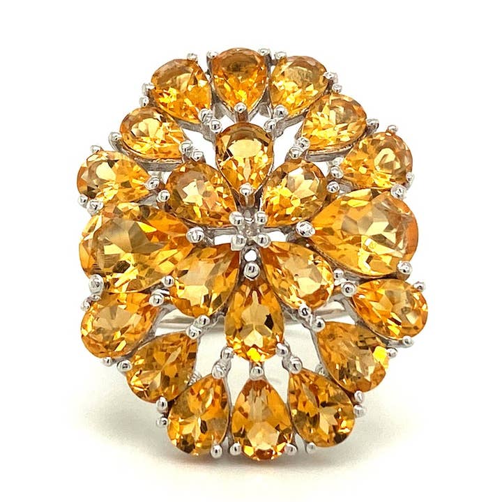 Citrin Ring i .925 Sterling Silver KSR - 15409 för wholesale av Kotawala Jewels