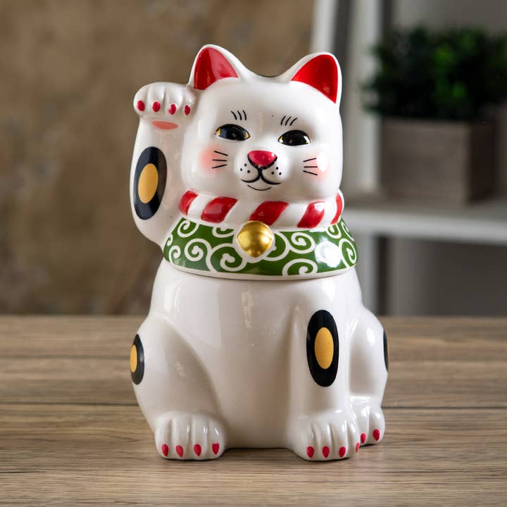 Maneki-Neko Cooke Jar for wholesale by Pacific Trading