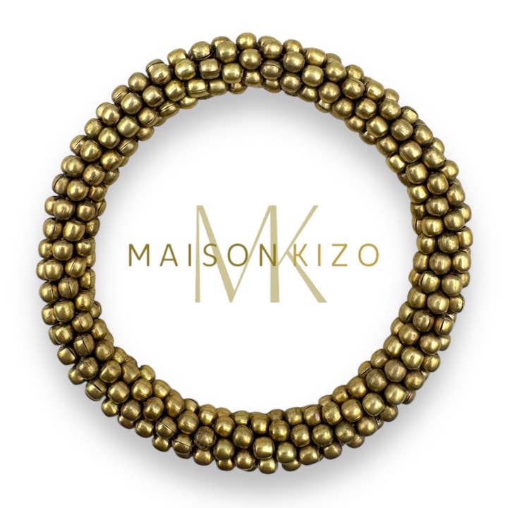 Bracelet népalais Laiton pour la vente par MAISON KIZO