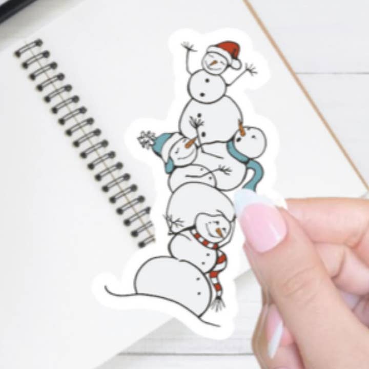 Baby it's Cold Outside, autocollants d'hiver, autocollant bonhomme de neige pour la vente par Blu Butterfly Stickers