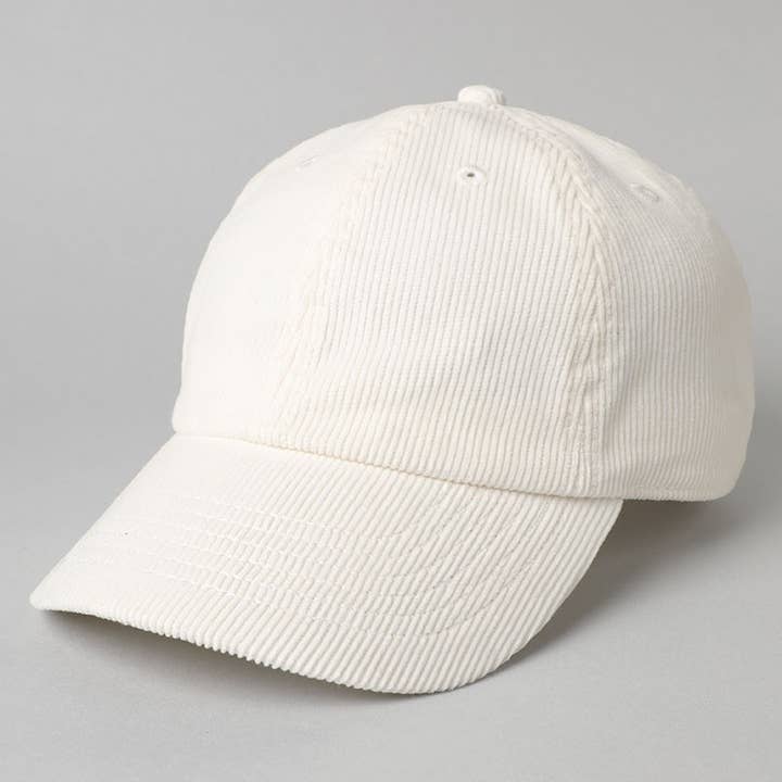 Fashion City - Wholesale Baseball Cap - Women's - Corduroy Adjustable Cotton Baseball Cap Dad Hat9