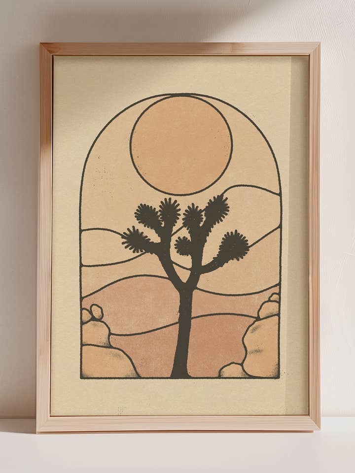 Joshua Tree 8x10 Art Print for wholesale by Amber Morgan
