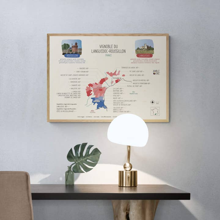 LOCANDINA LANGUEDOC-ROUSSILLON per la vendita all'ingrosso da parte di Amble Wine