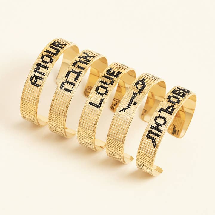 AMOUR guldbelagt justerbar og tilpasselig armbånd for engroshandel hos CAMILLE ENRICO