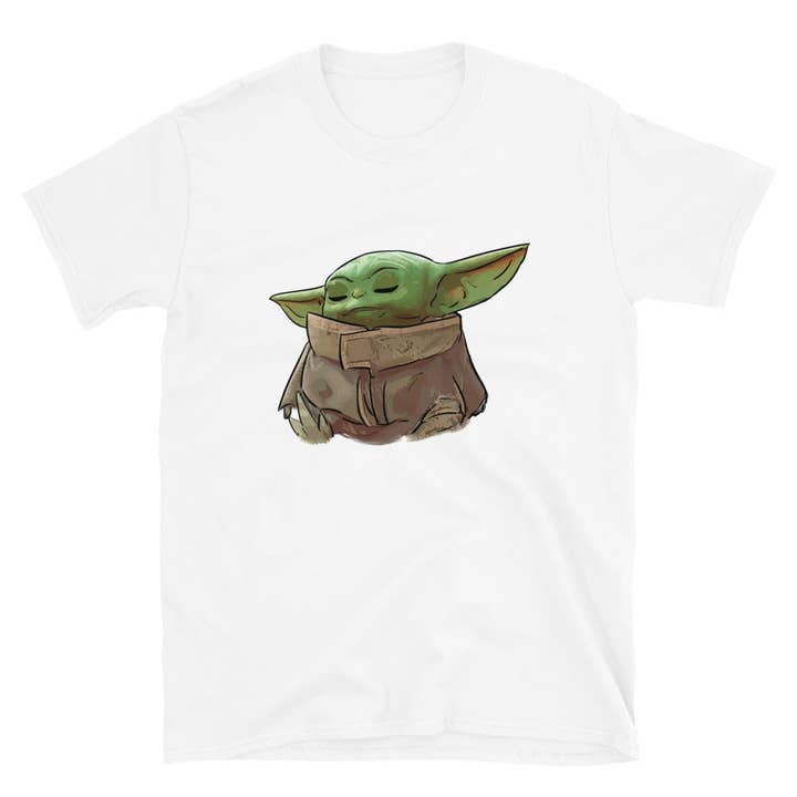 El loco del Pelo Rizo - Wholesale Screen Printed T-Shirt - Unisex - Baby Yoda unisex t-shirt