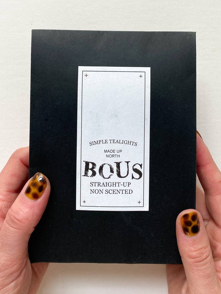 6 velas de té no perfumadas para venta al por mayor de Bous Candles and Home Fragrance