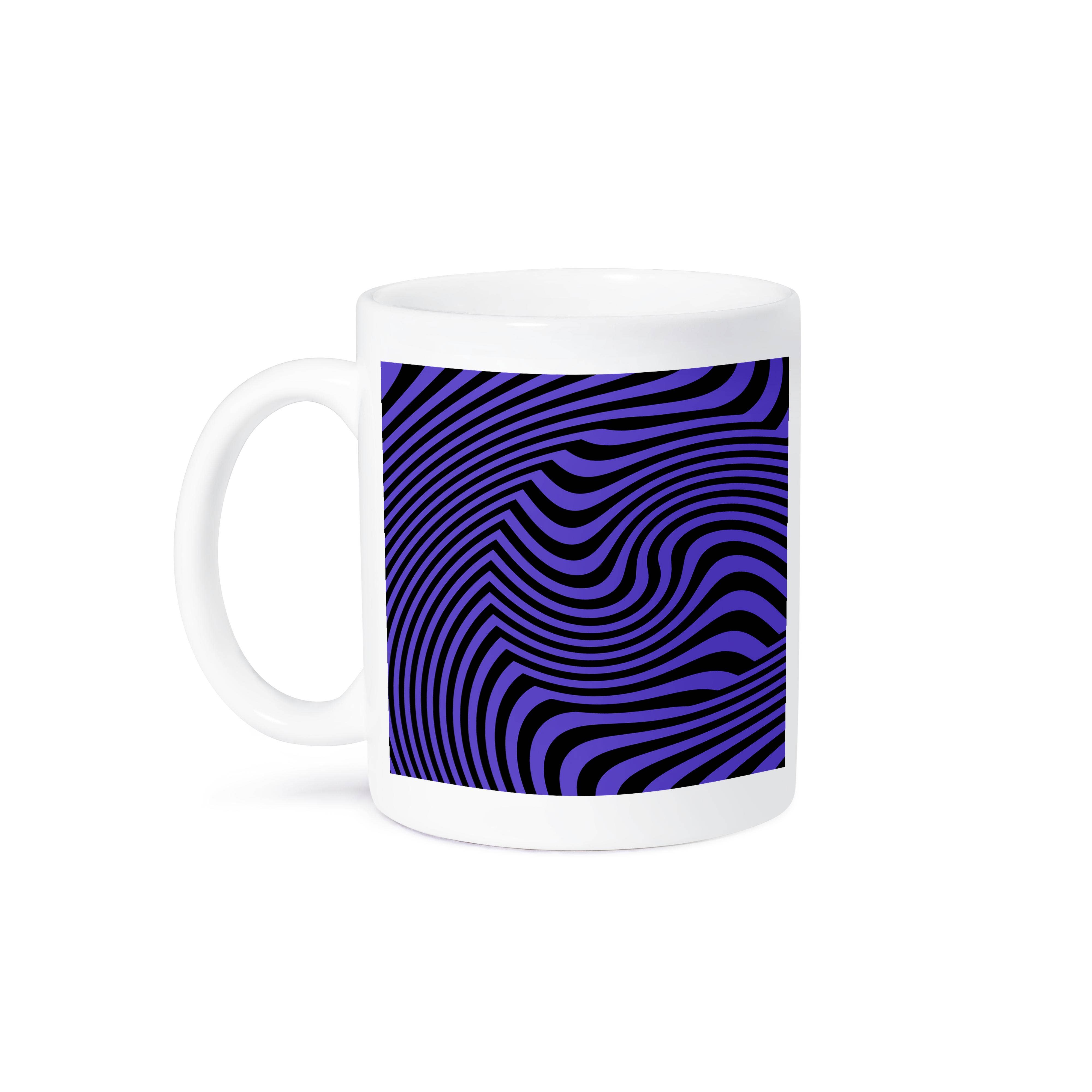 3dRose - Wholesale Coffee Mug - 3dRose, Blue And Black Optical Illusion, Mug8